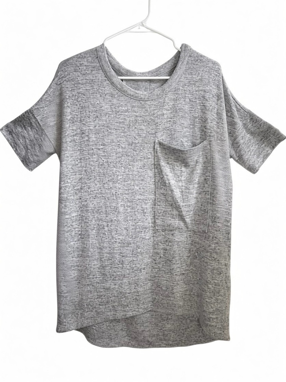 rag & bone/JEAN Marled Pocket Tee Gray Size Small